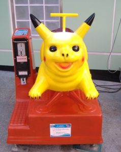 Children's ride at a mall with pikachu the electric pokemon