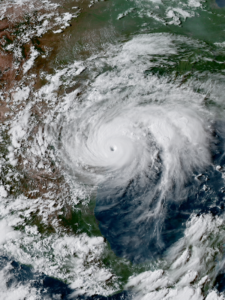 Hurricane Harvey over texas